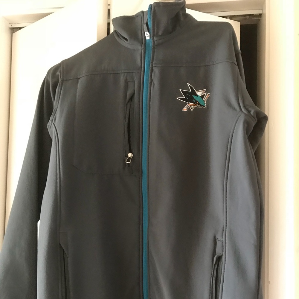 Grey San Jose sharks jacket
